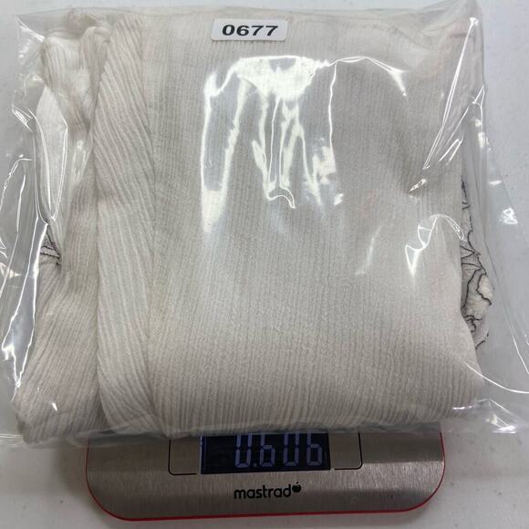 One The Land Halter Dress‎ Women's Large White Black Lace Gauzy Tiered Keyhole - Picture 13 of 14